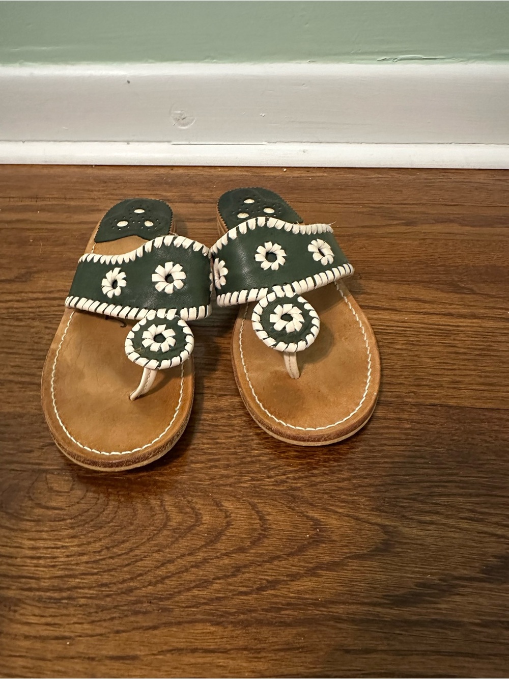 Green Jack Rogers Sandals